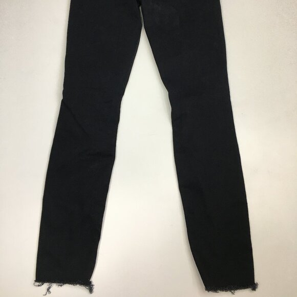 MOTHER Guilty As Sin The Looker Ankle Fray Hem Distressed/Rip Knee Skinny Jeans - Picture 14 of 14